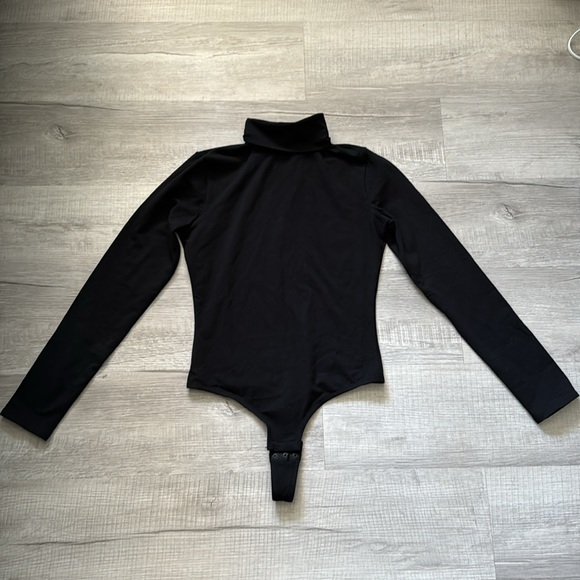 Madewell Turtleneck Bodysuit True Black - Picture 7 of 7